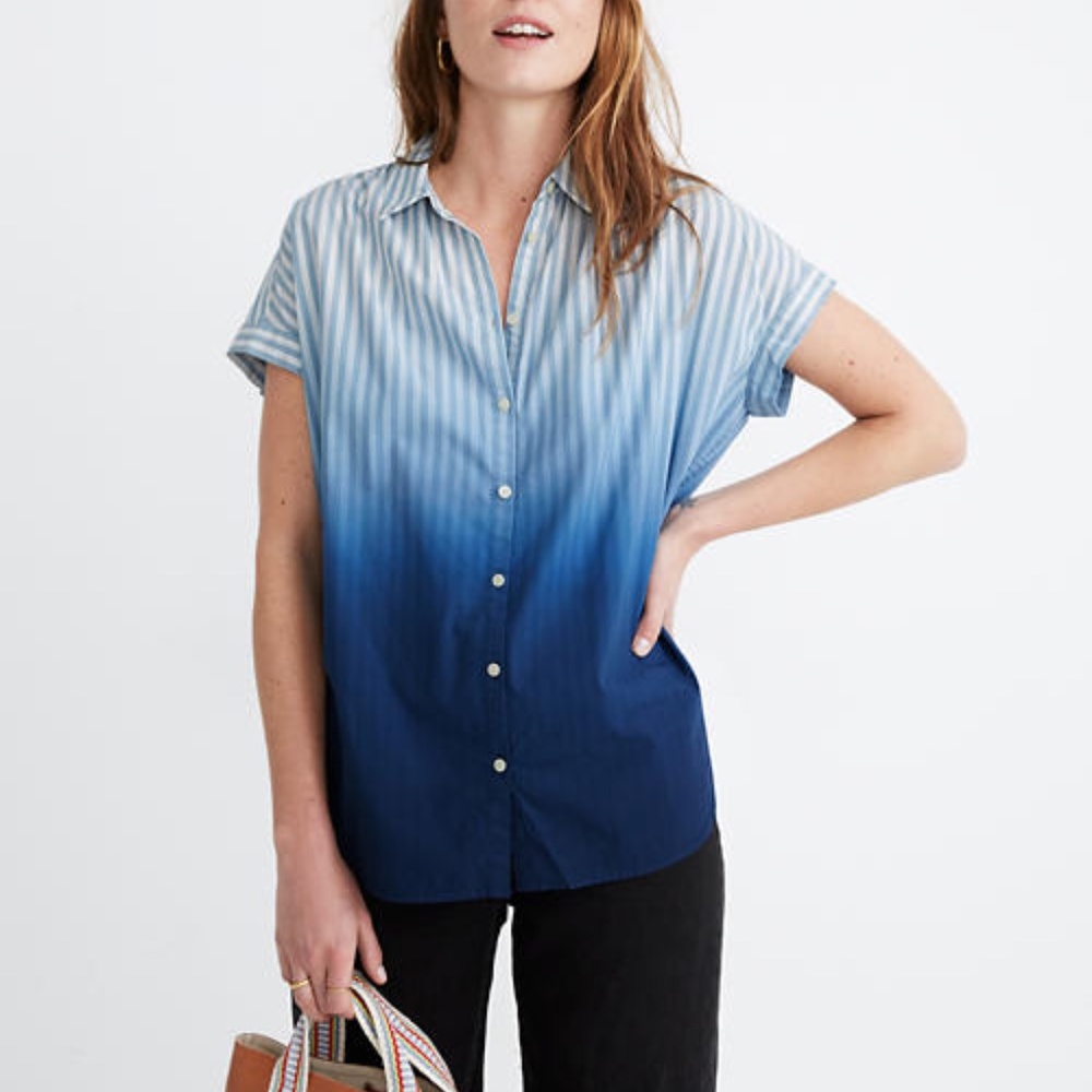 Madewell Dip Dyed Central in Stripe